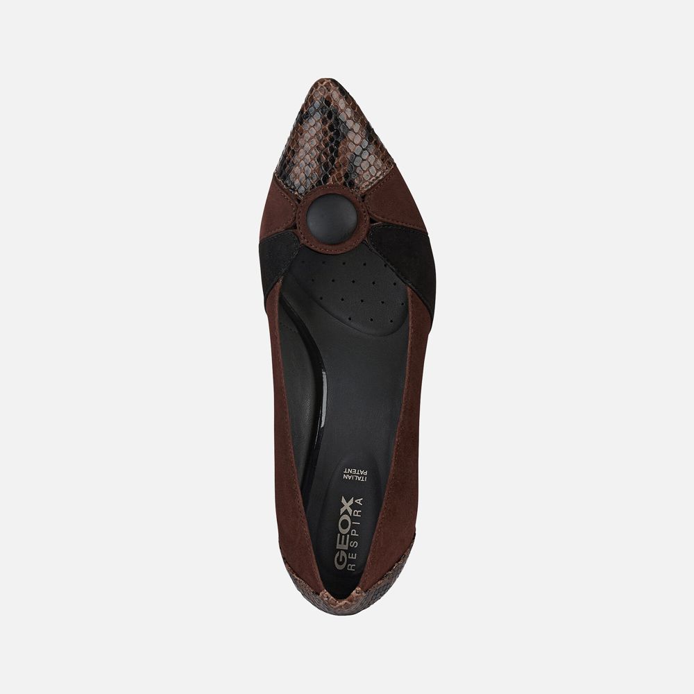 Geox Bayan Stiletto Ayakkabı Kahverengi - Bibbiana - IYO-928643
